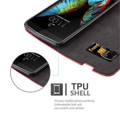 LG K10 2016 Cover Etui Case (Rød)