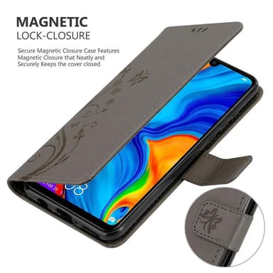Huawei P30 LITE Pungetui Cover Case (Grå)