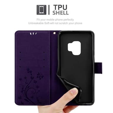 Samsung Galaxy S9 Pungetui Cover Case (Lilla)