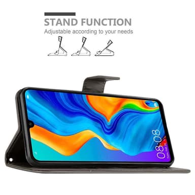 Huawei P30 LITE Pungetui Cover Case (Grå)