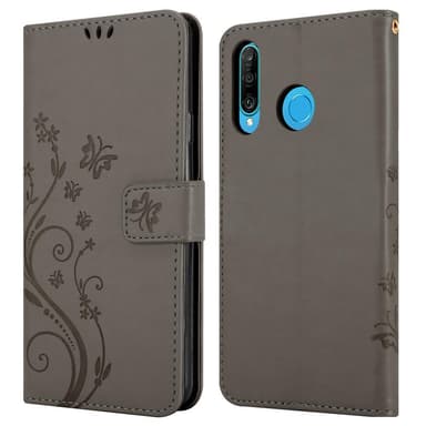 Huawei P30 LITE Pungetui Cover Case (Grå)
