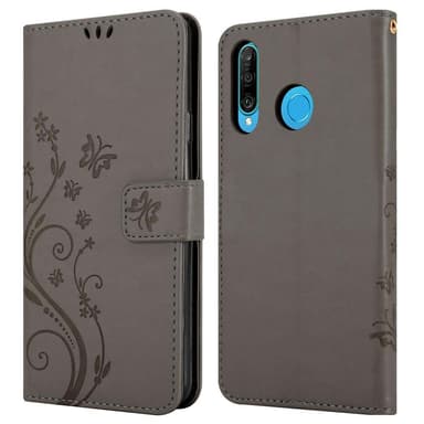 Huawei P30 LITE Pungetui Cover Case (Grå)