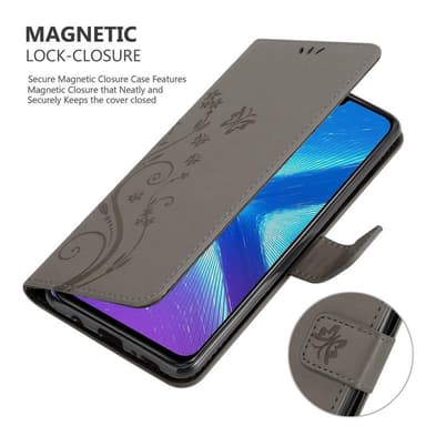 Honor 8X Pungetui Cover Case (Grå)