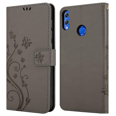 Honor 8X Pungetui Cover Case (Grå)