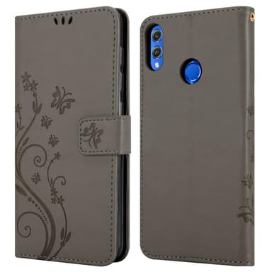 Honor 8X Pungetui Cover Case (Grå)