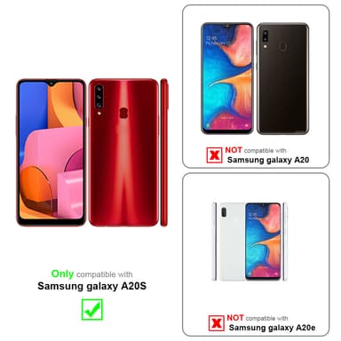 Samsung Galaxy A20s Cover Etui Case (Blå)