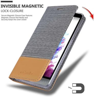 LG STYLUS 3 Pungetui Cover Case (Grå)