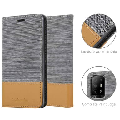Oppo A94 5G Pungetui Cover Case (Grå)