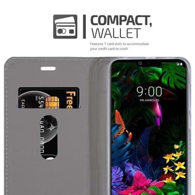 LG G8 ThinQ Pungetui Cover Case (Grå)