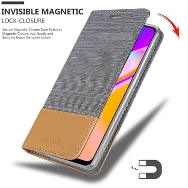 Oppo A94 5G Pungetui Cover Case (Grå)