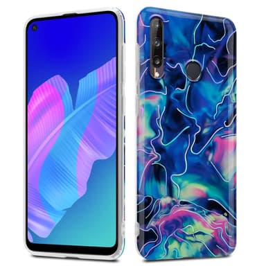 Huawei P40 LITE E Pungetui Cover Case (Blå)