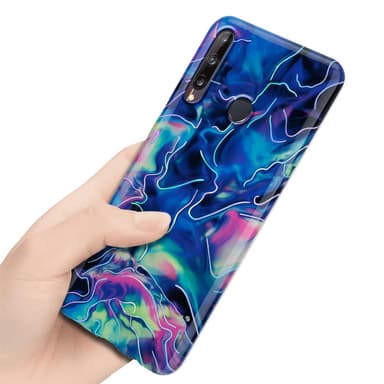 Huawei P40 LITE E Pungetui Cover Case (Blå)