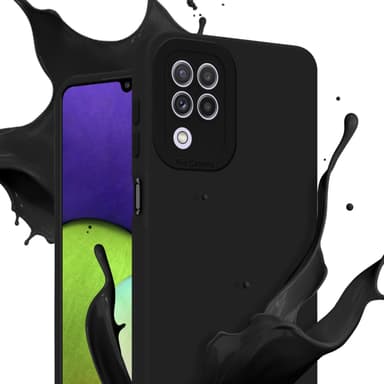 Samsung Galaxy A22 4G Cover Etui Case (Sort)