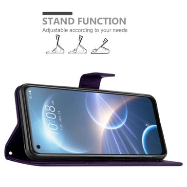 HTC Desire 22 PRO Pungetui Cover Case (Lilla)