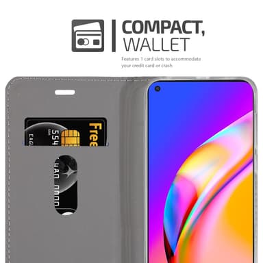 Oppo A94 5G Pungetui Cover Case (Grå)