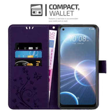HTC Desire 22 PRO Pungetui Cover Case (Lilla)