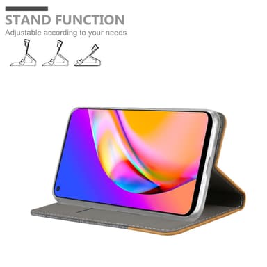 Oppo A94 5G Pungetui Cover Case (Grå)