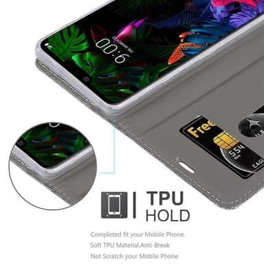 LG G8 ThinQ Pungetui Cover Case (Grå)