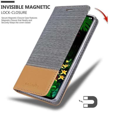 LG G8 ThinQ Pungetui Cover Case (Grå)