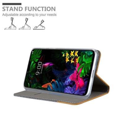 LG G8 ThinQ Pungetui Cover Case (Grå)