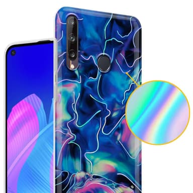 Huawei P40 LITE E Pungetui Cover Case (Blå)