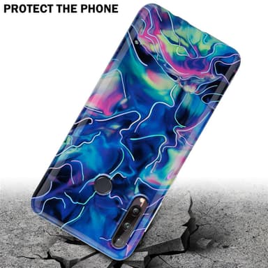 Huawei P40 LITE E Pungetui Cover Case (Blå)