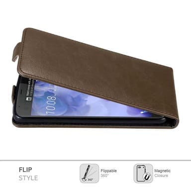 HTC U ULTRA Pungetui Flip Cover (Brun)