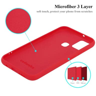 Samsung Galaxy A21s Cover Etui Case (Rød)