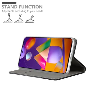 Samsung Galaxy M31s Pungetui Cover Case (Grå)