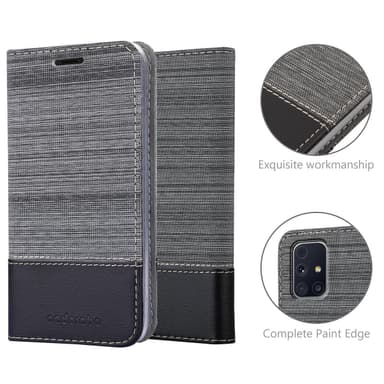 Samsung Galaxy M31s Pungetui Cover Case (Grå)
