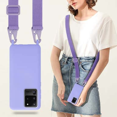 Samsung Galaxy S20 ULTRA Etui Cover Kæde (Lilla)
