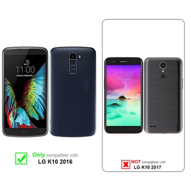 LG K10 2016 Etui Case Cover (Rød)