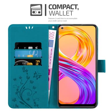 Realme 8 4G / 8 PRO Pungetui Cover Case (Blå)