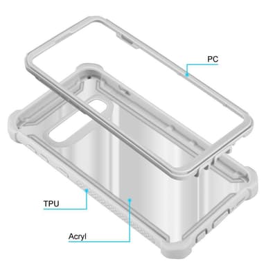 Samsung Galaxy S10 PLUS Etui Case Cover (Grå)