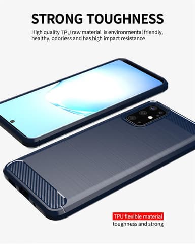 Samsung Galaxy S20 Cover TPU Etui (Blå)