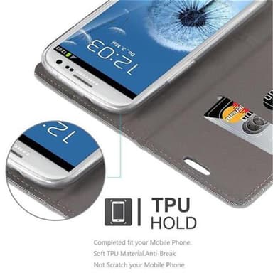Samsung Galaxy S3 / S3 NEO Pungetui Cover Case (Grå)