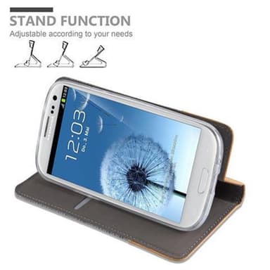 Samsung Galaxy S3 / S3 NEO Pungetui Cover Case (Grå)