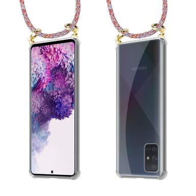 Samsung Galaxy A71 4G Etui Cover Kæde (Rød)