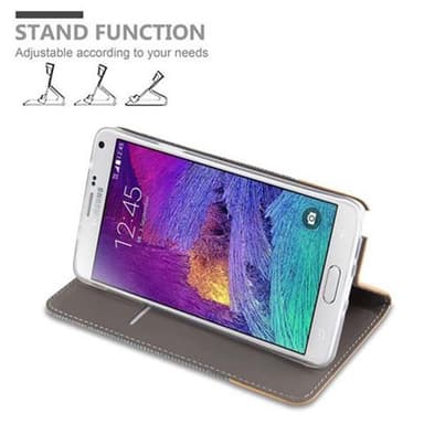 Samsung Galaxy NOTE 4 Pungetui Cover Case (Grå)