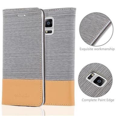 Samsung Galaxy NOTE 4 Pungetui Cover Case (Grå)