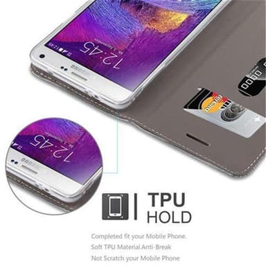 Samsung Galaxy NOTE 4 Pungetui Cover Case (Grå)