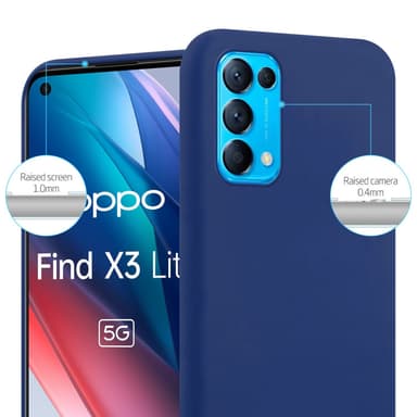 Cover Oppo FIND X3 LITE Etui Case (Blå)