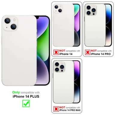 iPhone 14 PLUS Cover Etui Case (Hvid)