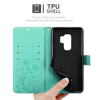 Samsung Galaxy S9 PLUS Pungetui Cover Case (Turkis)