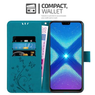 Honor 8X Pungetui Cover Case (Blå)