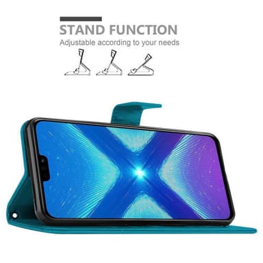 Honor 8X Pungetui Cover Case (Blå)