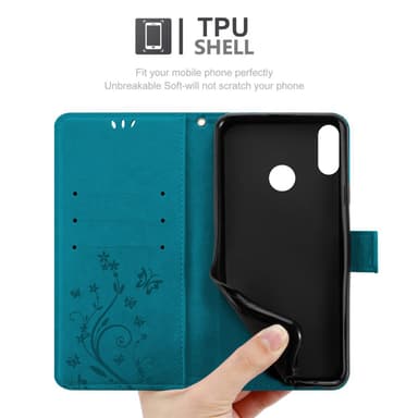 Honor 8X Pungetui Cover Case (Blå)