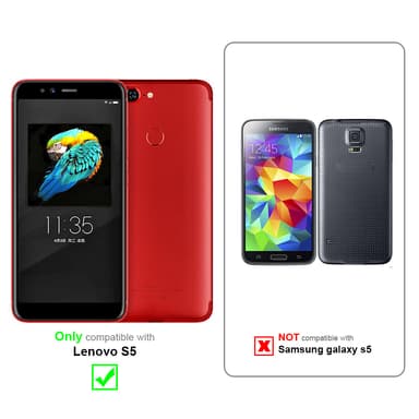Lenovo S5 Cover Etui Case (Sort)