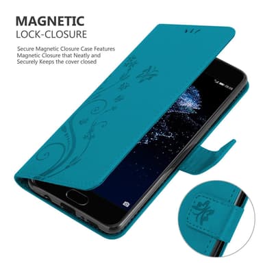 Huawei P10 PLUS Pungetui Cover Case (Blå)