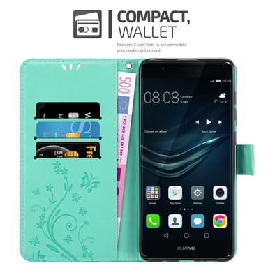 Huawei P9 Pungetui Cover Case (Turkis)